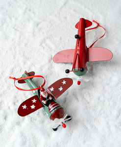 Adornos Colgantes para Árbol de Navidad DAMAI, Santa Claus, Reno y Avión, Decoraciones Navideñas - Product Image 2