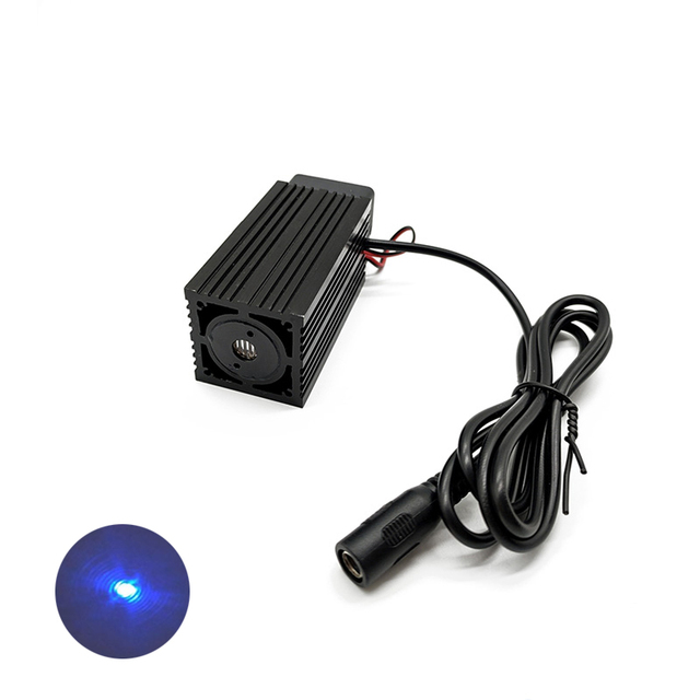New High Power 450nm Thin Beam 300mw 500mw 1w Blue Dot Laser Module Aluminum Shell for Room Escape/Maze Props/Bar Dance Lamp