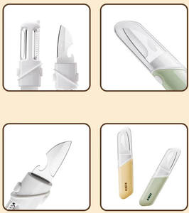 Éplucheur portable créatif pour le camping en plein air, ustensiles de cuisine pour le camping en plein air, éplucheur <span class=keywords><strong>julienne</strong></span> indispensable, facile à utiliser - Product Image 6