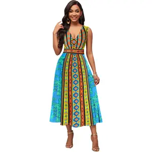 Latest african style 2023 long ankara party maxi dresses print