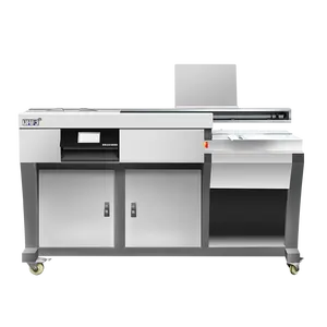 Máquina de encadernação ideal para papel resistente 460 mm, bom preço, com tela de toque LCD de 7 polegadas