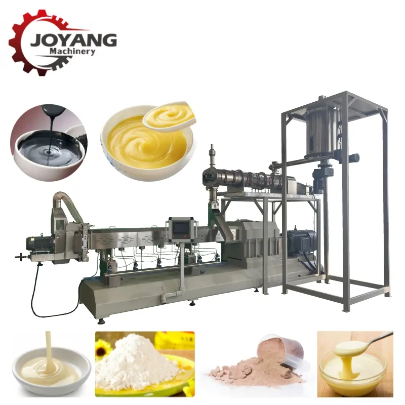 Máquina de procesamiento de gachas de avena instantánea, línea de producción de polvo de arroz para bebés