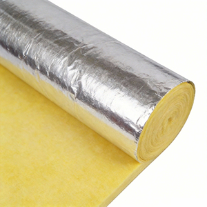 Couverture en laine de verre avec feuille d'aluminium, épaisseur 50 mm, isolation thermique pour applications cryogéniques et congélateurs - Product Image 2