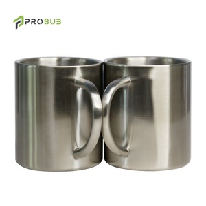 Prosub 8oz כוסות לעדן ספלי קפה עם ידית נירוסטה קיר כפול קמפינג החסר סובלימציה כוס - Product Image 5