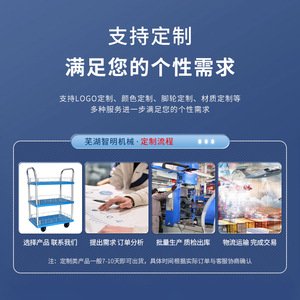 Chariot d'atelier mobile double couche multifonctionnel à roulettes silencieuses pour outils – Vente directe usine - Product Image 3