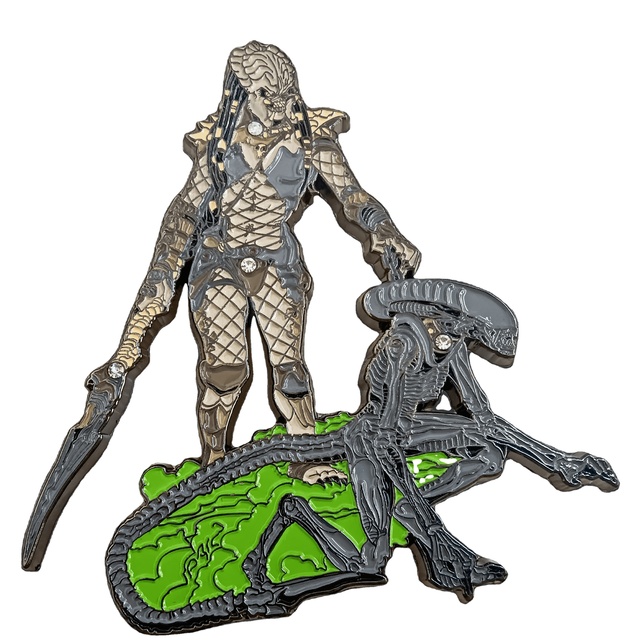 Custom Medal Pin Alien Predator Movie Soft Lapel Pin