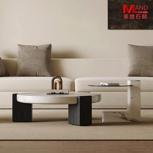 Đá cẩm thạch tự nhiên Đá Bàn cà phê thời trang cao cấp đồ nội thất tùy chỉnh gia đình Bàn trà - Product Image 1