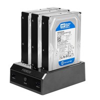 FIDECO ABS todo en uno triple Bahía incorporada USB3.0 Hub 2,5 3,5 pulgadas SATA HDD SSD duplicador acoplamiento clon de disco duro