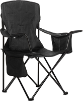 Chaise de camping pliable surdimensionnée NBT avec sac isotherme, porte-gobelet, poche latérale, cadre en acier - Robuste et portable pour la pêche et les pique-niques