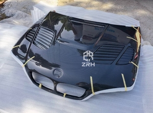 Cubierta delantera del capó del motor del capó del estilo <span class=keywords><strong>GTR</strong></span> de la fibra de carbono <span class=keywords><strong>E46</strong></span> <span class=keywords><strong>M3</strong></span> para la parrilla delantera del cupé de la serie 3 DE <span class=keywords><strong>BMW</strong></span> <span class=keywords><strong>E46</strong></span> - Product Image 6