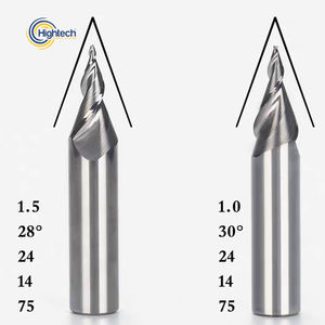 Mini brocas de letras CNC de alta precisión para grabado y detalle de fuentes pequeñas de madera y acrílico - Product Image 5