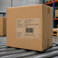 Étiquettes en papier kraft autocollantes imprimées sur mesure pour boîtes d'expédition, cartons, marquage d'adresses, codes-barres, logistique et utilisation en entrepôt