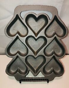 Popular Preseasoned de hierro fundido corazón dividido forma Muffin Pan - Product Image 3