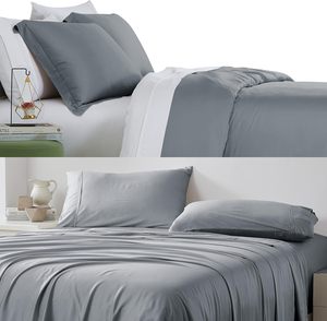 100% bạch đàn Tencel Lyocell <span class=keywords><strong>Comforter</strong></span>(Duvet) bao gồm tự nhiên siêu mềm mại và thoáng khí sâu túi tấm ga trải giường thiết lập - Product Image 6