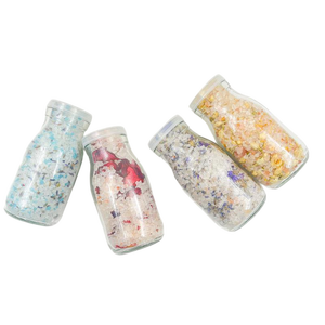 NATTH OED/ODM Etiqueta personalizada <span class=keywords><strong>Sal</strong></span> de bañ<span class=keywords><strong>o</strong></span> envasada en vidrio 100% <span class=keywords><strong>Sal</strong></span> de remojo Rosa vegetariana para la desintoxicación del cuerpo - Product Image 3