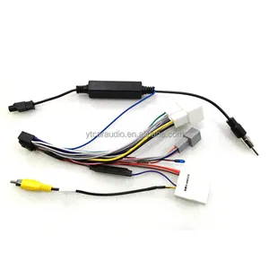 Harnes Kabel Audio Mobil 16pin, dengan Antena Amplifier untuk Adaptor Kawat Instalasi Stereo Purnajual LADA XRAY