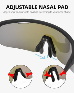 <span class=keywords><strong>2025</strong></span> mới hợp thời trang bán không có vành quá khổ quần vợt thể thao Kính mát biểu tượng tùy chỉnh Ngoài Trời Chống UV chạy đi xe đạp kính mặt trời - Product Image 5