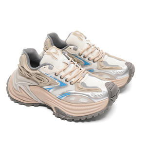 Zapatillas de deporte limpias y sucias a la moda con logotipo personalizado del fabricante, zapatos gruesos informales de malla transpirable para hombre - Product Image 1