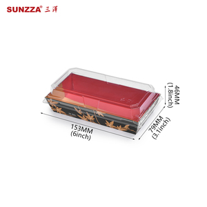 Sunzza nóng bán để đi bao bì lấy đi thực phẩm cấp container giấy thực phẩm Nhật Bản Sushi hộp với mô hình tùy chỉnh - Product Image 2