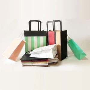 Bolsas de Papel Pequeñas con Base Cuadrada, Reciclables y Ecológicas, Personalizadas con su Logotipo, para Boutique de Ropa y Joyería de Lujo, SenAng07 - Product Image 5