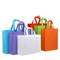 Bolsa de tela reutilizable personalizada con estampado de letras, de tela no tejida, para supermercado, para compras, al por mayor, para regalo.