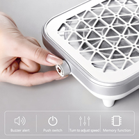Dépoussiéreur d'ongles Dépoussiéreur d'ongles réglable à faible bruit Dépoussiéreur d'ongles sous vide pour débutant avec filtre réutilisable