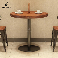 Ensemble complet de meubles de table à manger pour cafés et hôtels Design circulaire peu encombrant résistant aux rayures Tops Restaurant