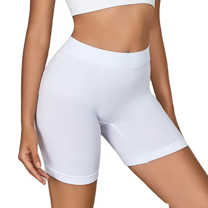 Boxer taille moyenne sans couture pour femmes Boxer respirant imprimé rayé pour femmes lettre coton dames culottes sous-vêtements