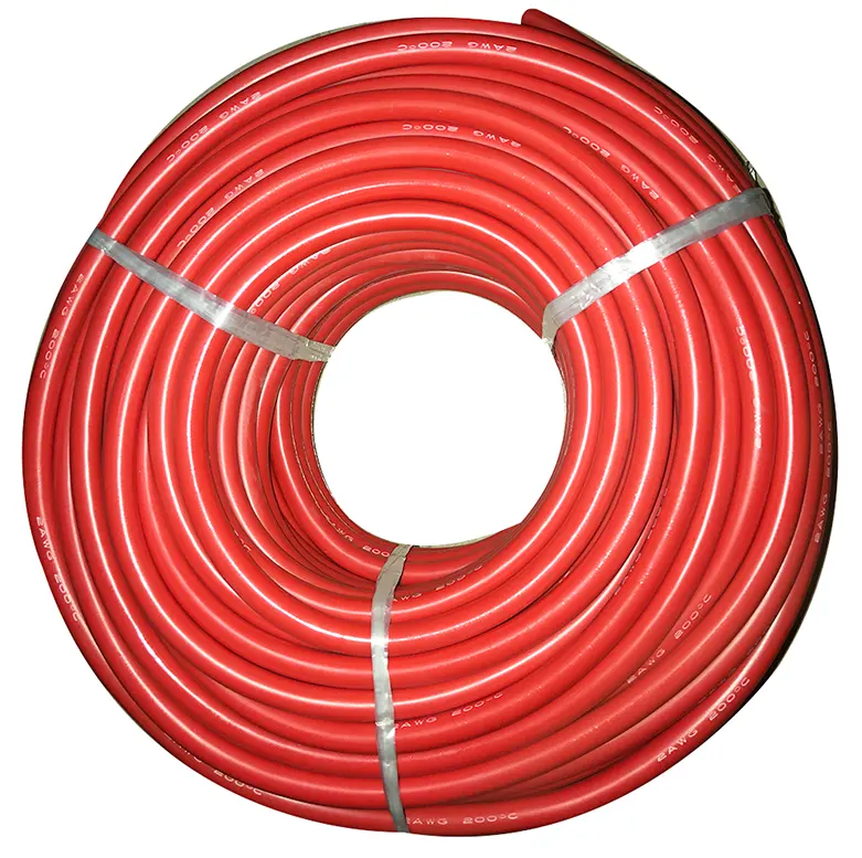 Cabo De Silicone Quadrado De Alta Qualidade De Cobre Estanhado 35mm 2AWG em Vermelho ou Preto Fio De Cobre Isolado De Aquecimento Rohs Strandedc Wire