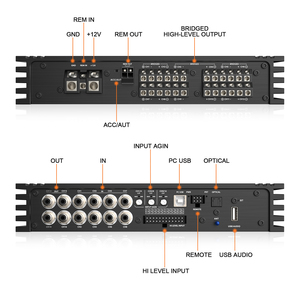 AudioWinner T1216.12D Amplificateur de voiture HiFi classe D 12 canaux DSP avec égaliseurs/croisements de séparation à <span class=keywords><strong>2</strong></span> canaux - Product Image 3