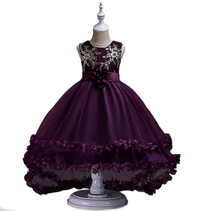 Purple Flower Girl <strong>Wedding</strong> <strong>Dress</strong> <strong>for</strong> <strong>Teenagers</strong> Tail gril Evening <strong>Dress</strong> <strong>for</strong> 8Y Fluffy Mesh Children Birthday Party <strong>Dress</strong> - Product Image 2