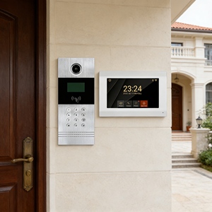 Vidéophone <span class=keywords><strong>2</strong></span> <span class=keywords><strong>fils</strong></span> 7 pouces avec fonction d'appel direct et de communication bidirectionnelle pour entrées d'usines industrielles - Product Image 1