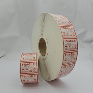 adhesive paper warning fragile label sticker for promoting - Product Image 6