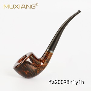 Muxiang Briarwood Tobacco Pipe Bent Type Smooth Finish 9mm Filter Stanwell Style Zhejiang Made - Product Image 5