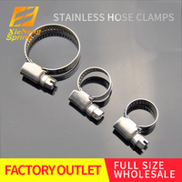 Vente en gros acier inoxydable 304 bande engrenage à vis sans fin 27-51Mm collier de serrage collier de serrage à ressort