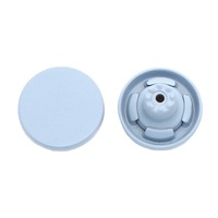 Boucle métallique ronde à dos plat, personnalisable et colorée, pour jean, pantalon et sangle de veste (fermeture I-Buckle non-salissante)