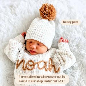 Ensemble <span class=keywords><strong>de</strong></span> vêtements en tricot pour nouveau-né comprenant un <span class=keywords><strong>bonnet</strong></span> uni, tenue parfaite pour l'annonce <span class=keywords><strong>de</strong></span> <span class=keywords><strong>naissance</strong></span>, chapeaux et bonnets pour bébé - Product Image 6