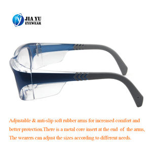 Xiamen Factory Lunettes de sécurité anti-buée Boucliers latéraux pour lunettes de <span class=keywords><strong>prescription</strong></span> Lentille transparente, lentilles en polycarbonate résistant aux rayures - Product Image 4