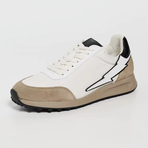 Zapatillas Retro para Hombre Hechas en Portugal, de Cuero y Gamuza Hechas a Mano, Zapatillas Casuales de Moda, Ligeras y Transpirables - Product Image 4