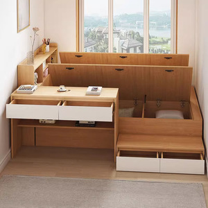 Meubles <span class=keywords><strong>en</strong></span> <span class=keywords><strong>bois</strong></span> massif pour enfants : Ensembles de chambre à coucher personnalisés comprenant lits, armoires et bureaux – Idées de conception pour petits appartements - Product Image 2
