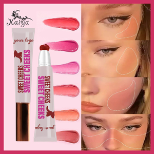 Vente en gros, couleur vive du visage, cosmétique, éclat sain, très pigmenté, rose, fard à joues, imperméable, Vegan, teinte, <span class=keywords><strong>crème</strong></span> liquide, Blush - Product Image 2