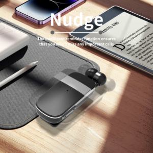 Casque d'écoute sans fil BT 5.2 Oreille unique à clipser Écouteur rétractable Mains libres Vibration Appel Rappel pour la conduite d'entreprise - Product Image 4