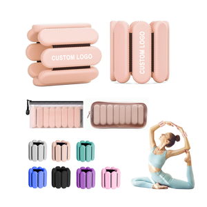 أساور سيليكون للتدريب الرياضي واليوجا واللياقة البدنية بأوزان 1 رطل و2 رطل و4 رطل، أوزان للرسغ واليد والكاحل - Product Image 1