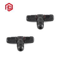 Connecteur Électrique Étanche IP67/IP68 en T à 3 Voies, Assemblé sur Site, M20, 2 à 8 Broches, à Vis, pour Câble