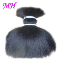 Meilleures ventes : Cheveux de Yak chinois 100% naturels (blanc/noir), en vrac 1kg, non-Remy, double trame machine, pour perruque, lisses type ventre de Yak