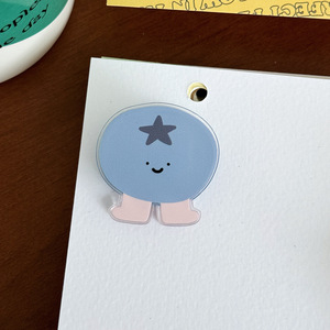Pinza de plástico acrílico transparente NASNAK con diseño de dibujos animados, estilo INS, para decoración de frutas y verduras, regalo, clip para sellar notas, venta al por mayor - Product Image 4