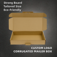 Caja de correo de cartón corrugado reciclable impresa personalizada para ropa, zapatos para almacenamiento de exhibición de logotipo, diseño de carpeta ecológico