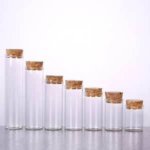 Bocaux en verre, récipients, Mini décoration, <span class=keywords><strong>bouchon</strong></span> de liège, ornements, petits pots de messages, pots à messages, bon marché, tube de haute qualité - Product Image 1