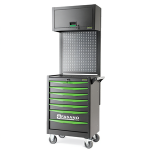 FASANO <b>Tools</b> <b>Rolling</b> <b>Tool</b> Cabinet 7 Drawer With Pegboard Storage For Auto Repair - Product Image 2