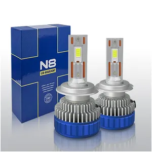 N8 araba aksesuarları 200W Canbus 12V 24V araba Led H7 far ampulü LED ışık H4 9005 sis işık H1 H3 H4 H7 H11 Led far ampulü